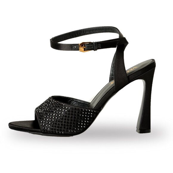 Versace Women Versace Women\'s Strass Gold Medusa Ankle Strap Heeled Sandals Shoes US 11 IT 41